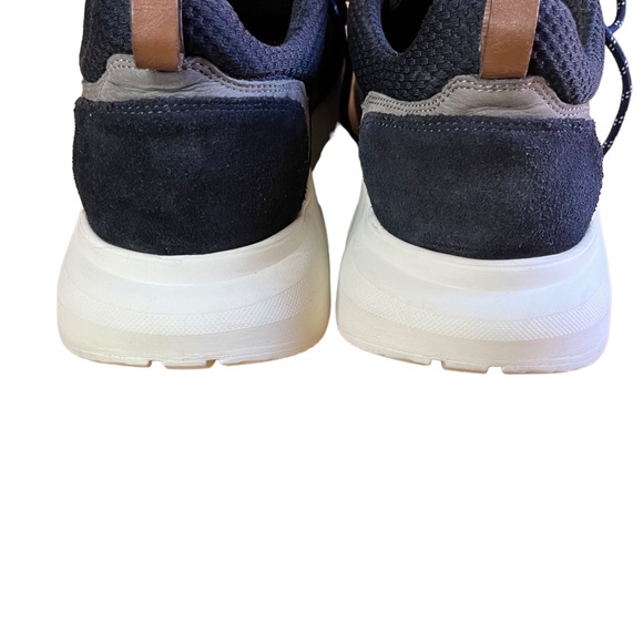 Massimo Dutti Suede Leather Trainers Men’s Sneakers Lace-Up Oversized Soles - Picture 7 of 12